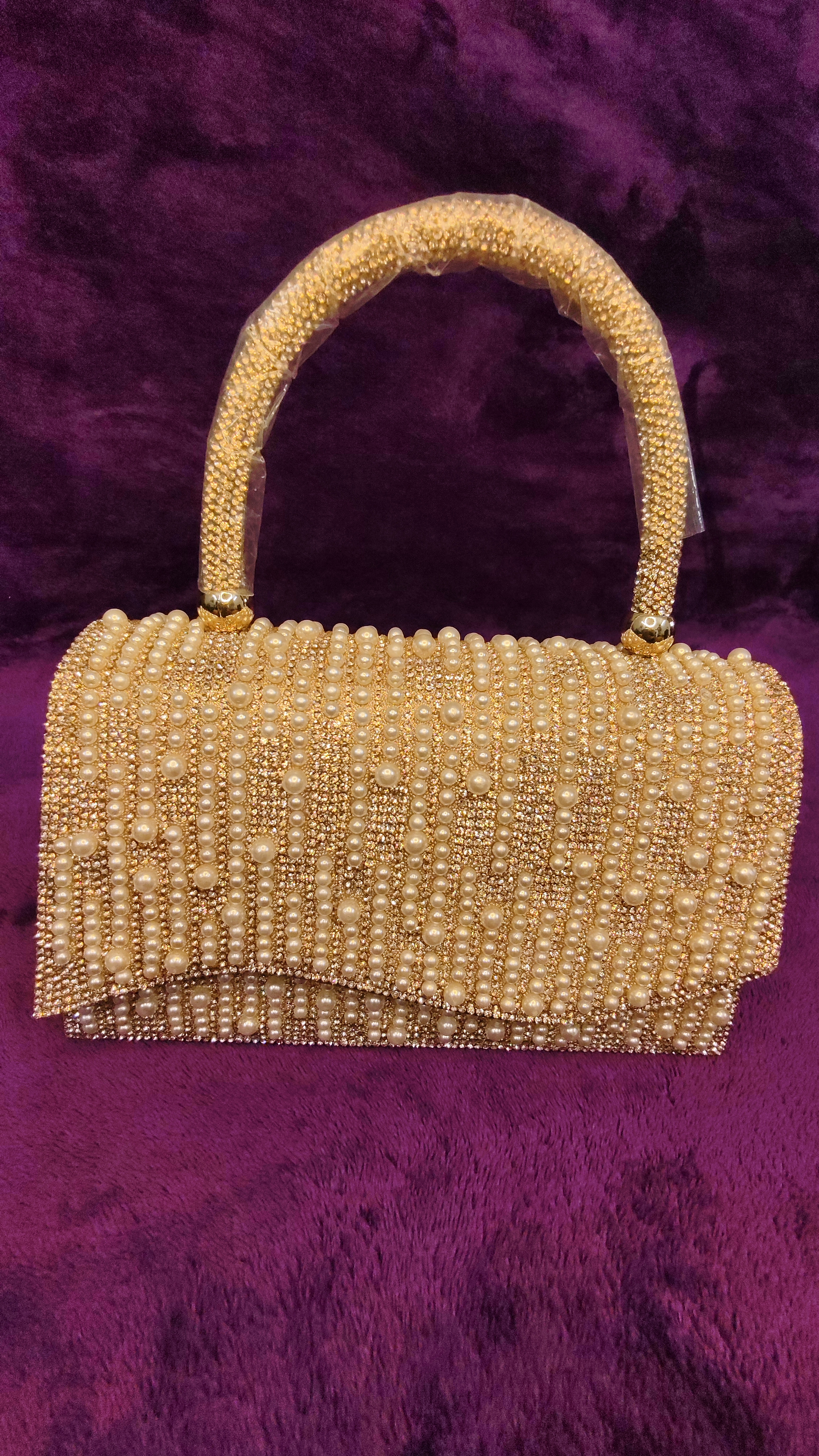 Golden Luxe Pearl Clutch thumbnail 2