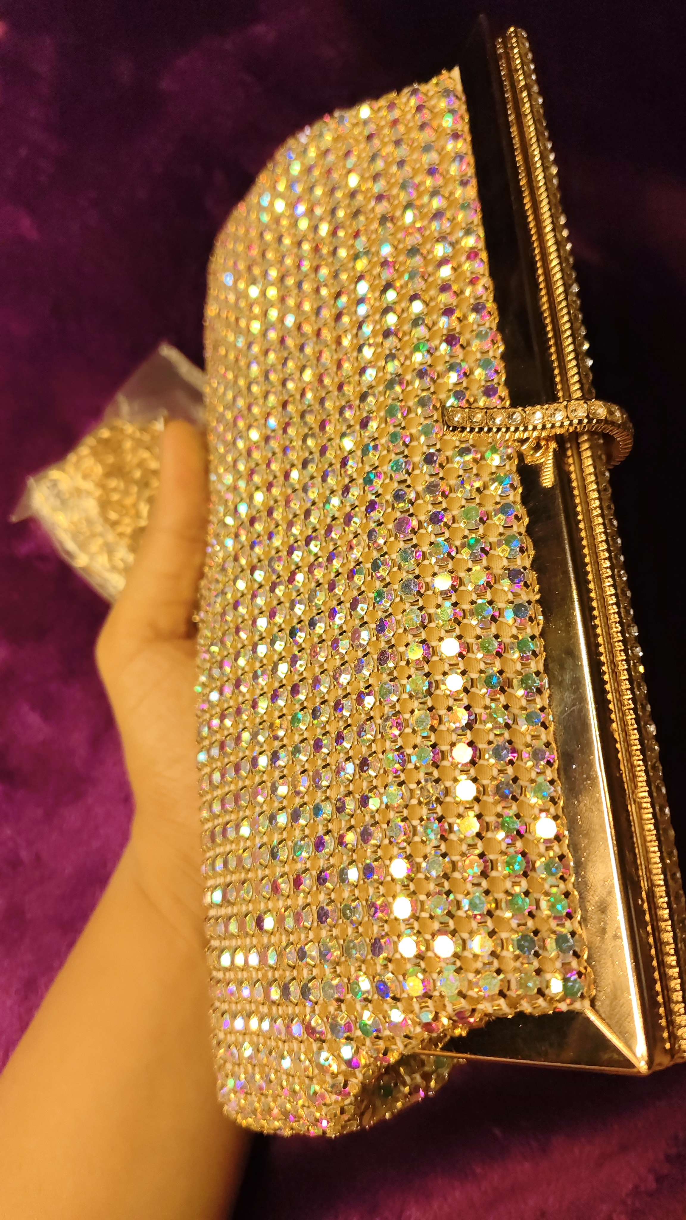 Luxury Multicolor Sparkle Clutch thumbnail 6