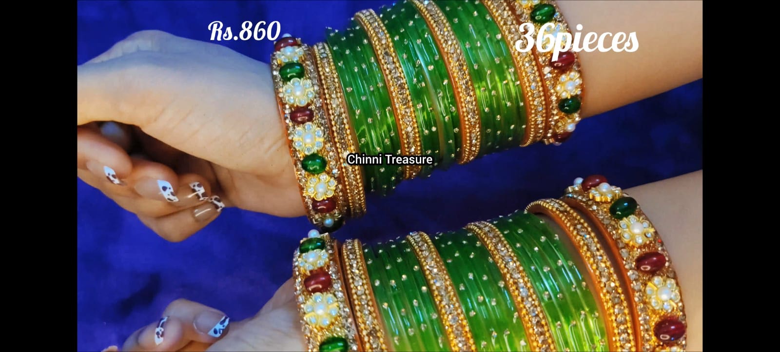 Royal Queen Bangles (Set of 36 pcs) - Image 1