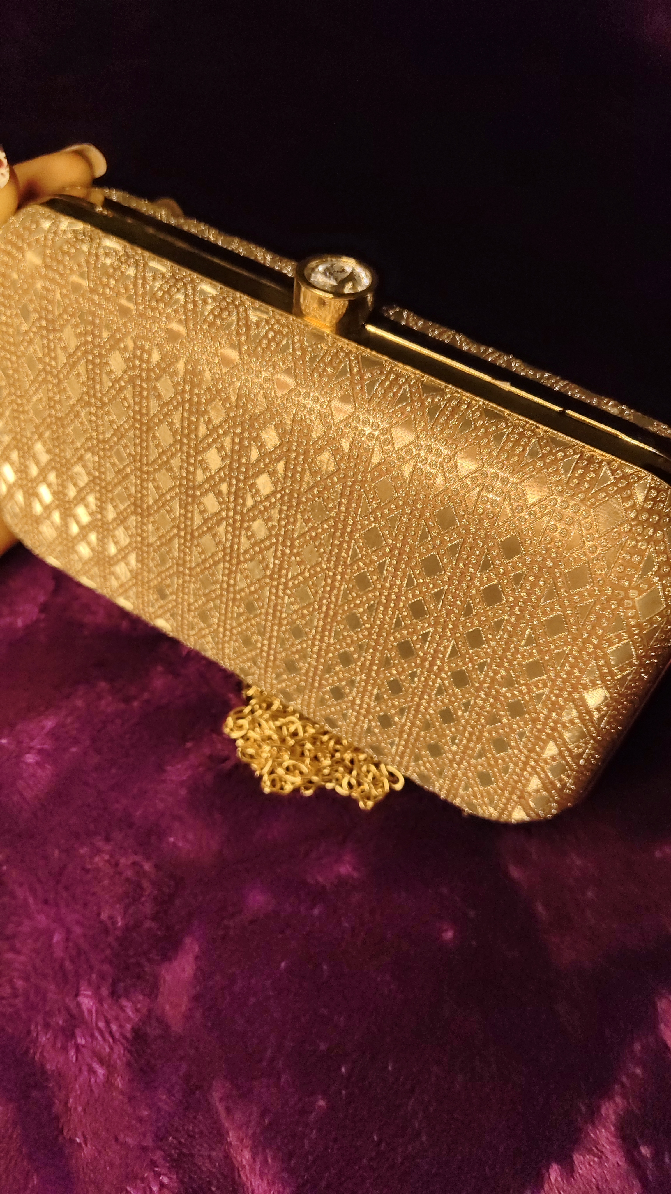 Sparkly Gold Clutch thumbnail 6