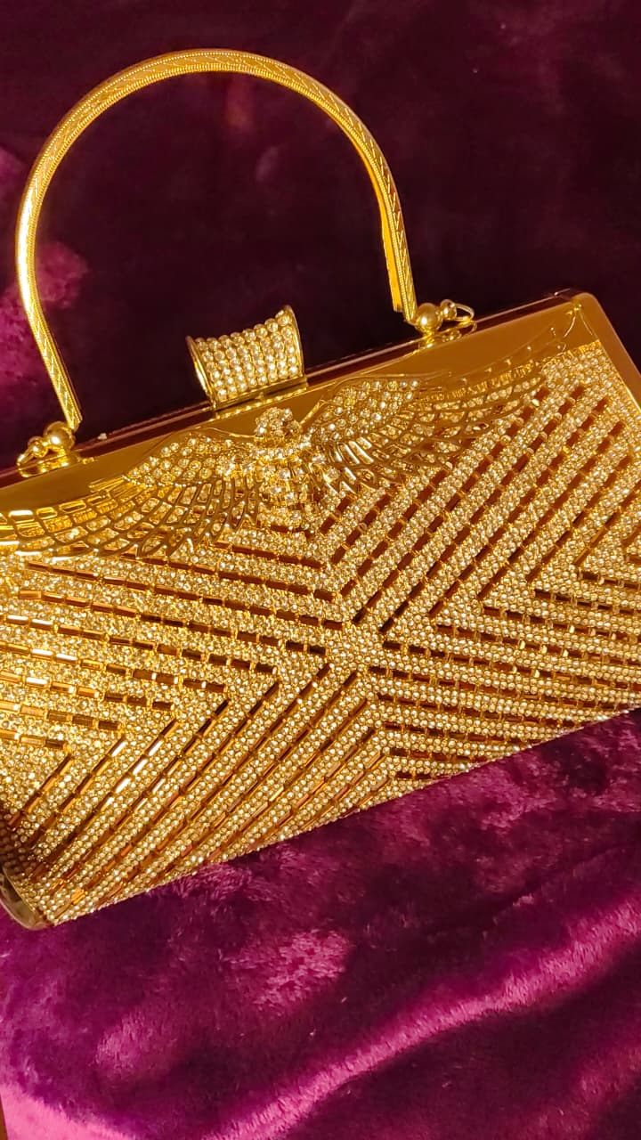 Golden Eagle Glam Clutch thumbnail 4