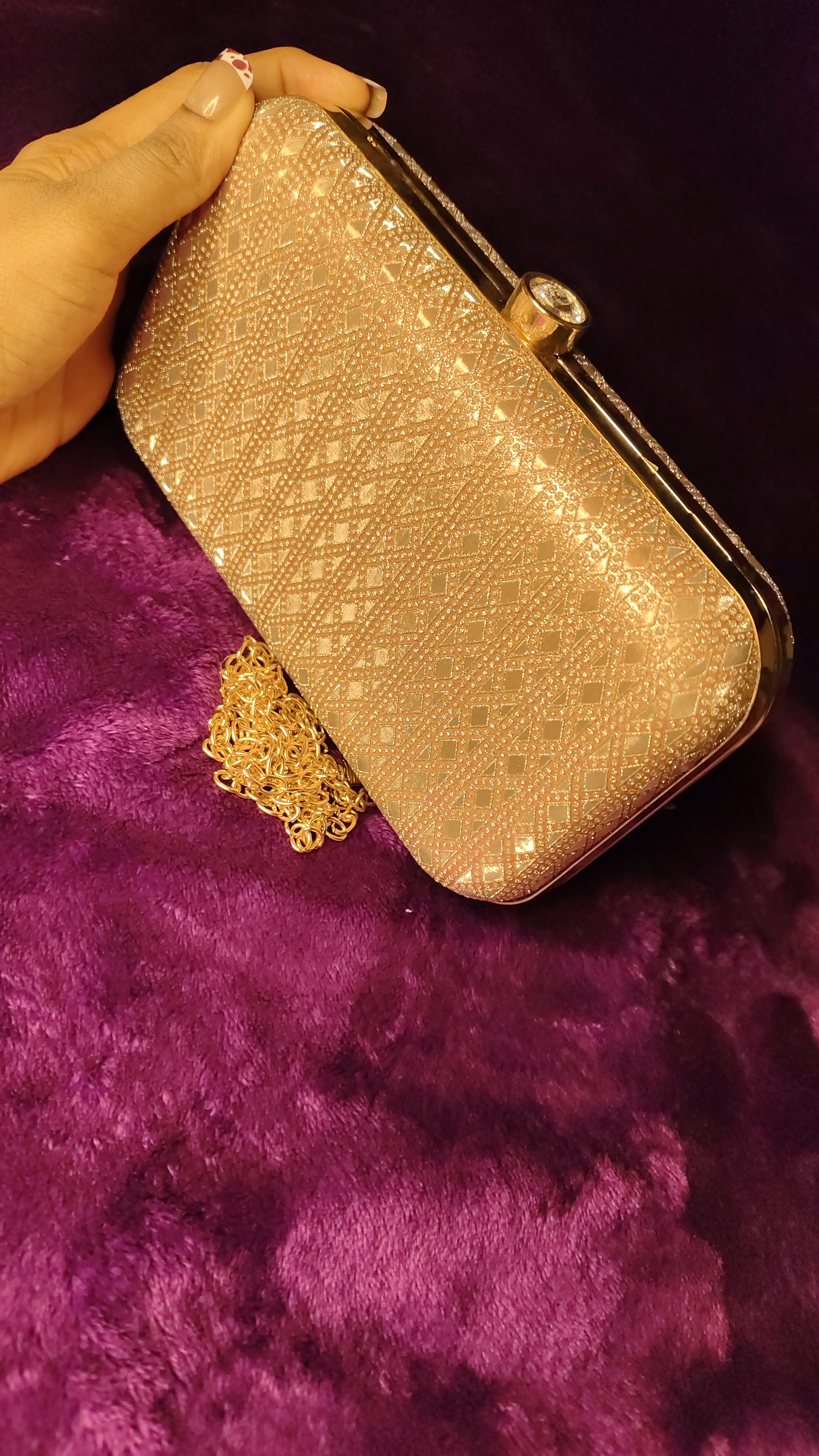 Sparkly Gold Clutch thumbnail 3