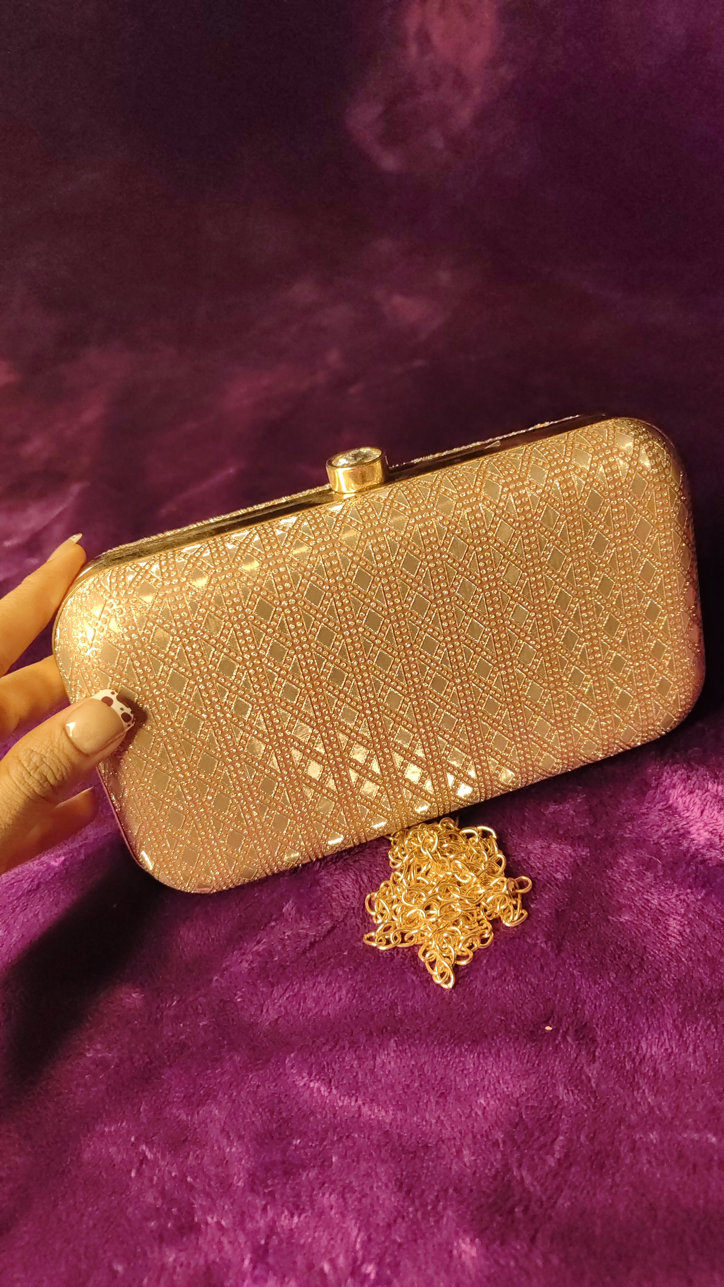 Sparkly Gold Clutch thumbnail 2