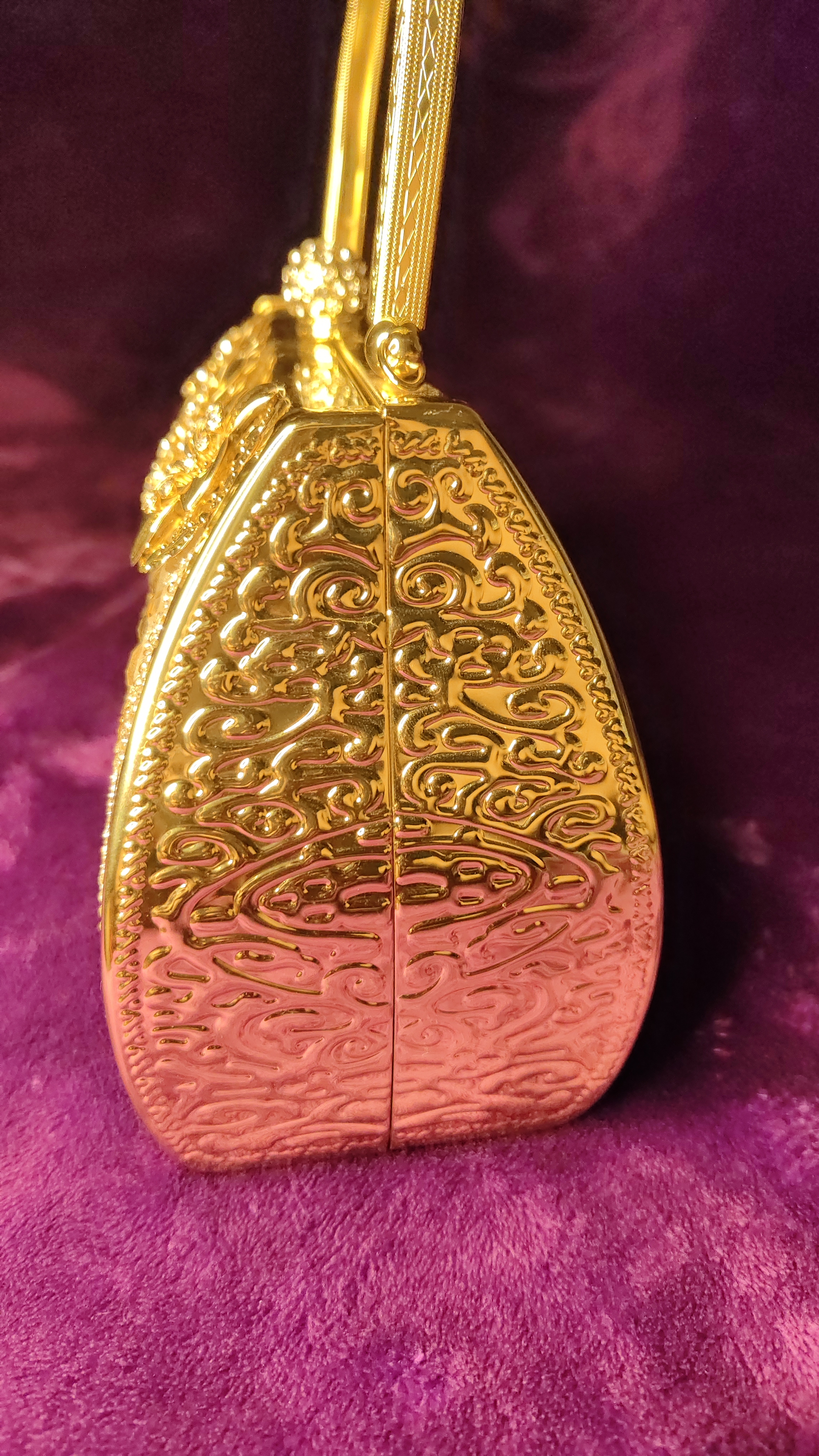 Golden Flower Glam Clutch thumbnail 3