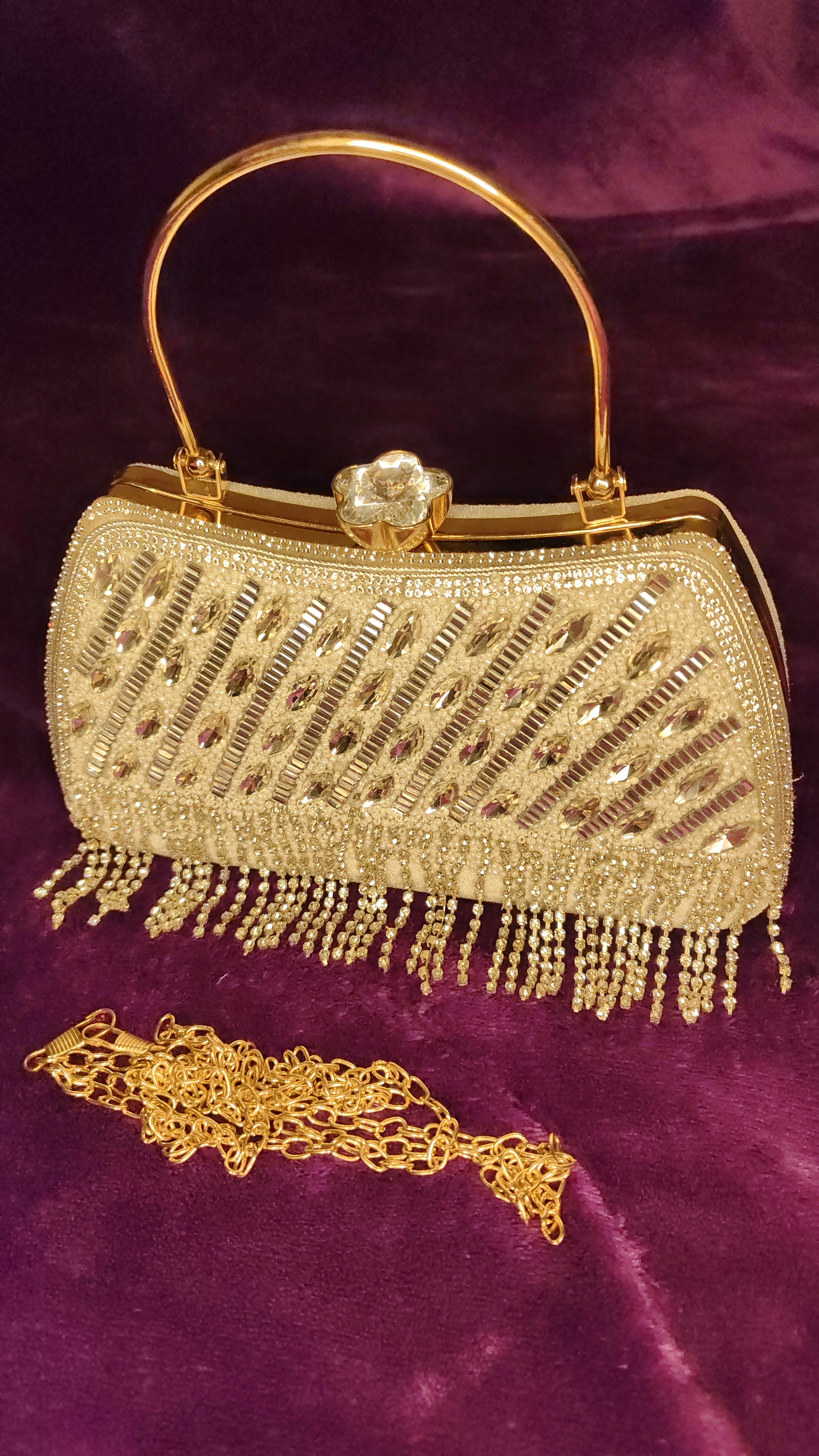 Silver Fringe Clutch thumbnail 2