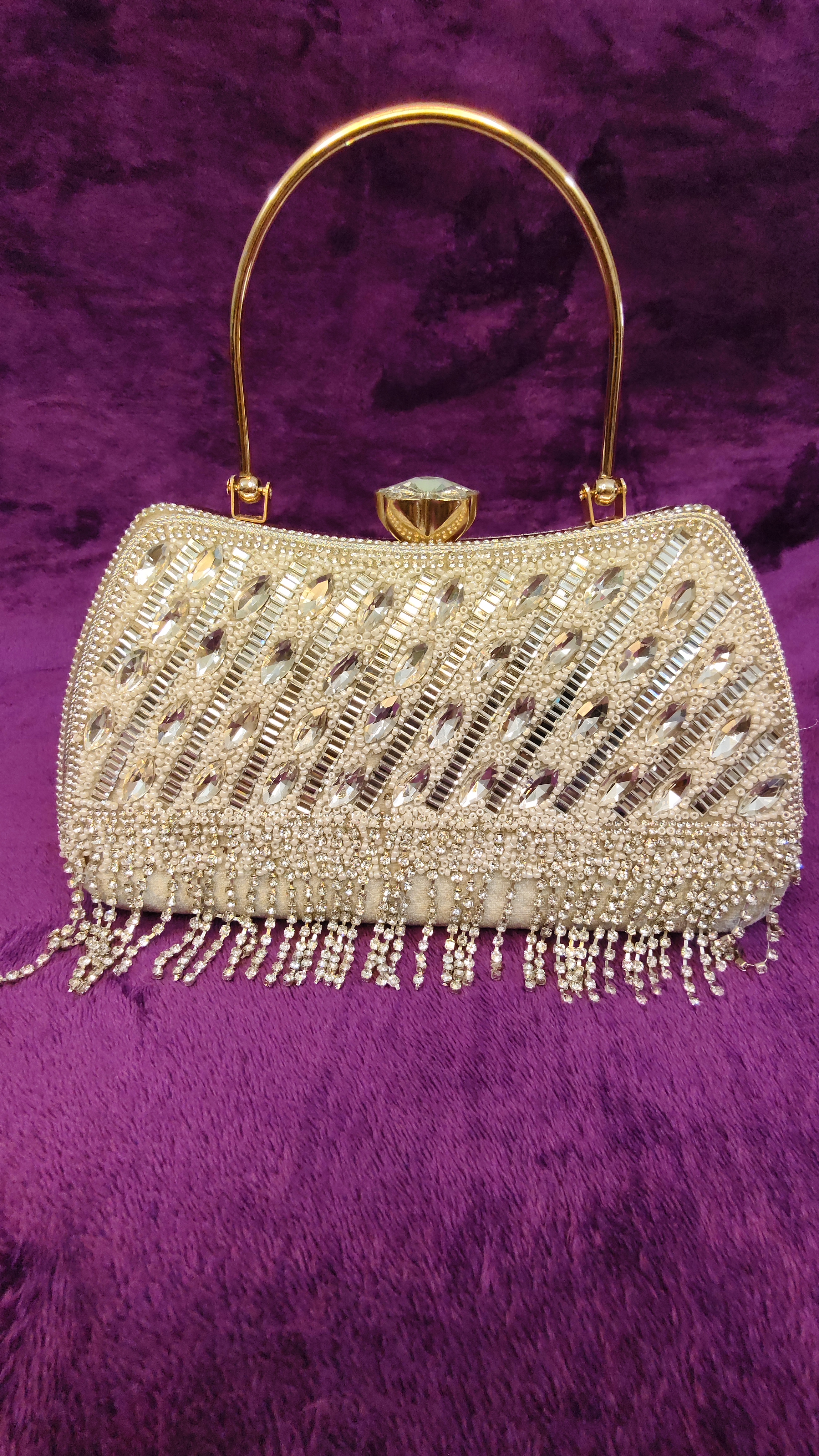 Silver Fringe Clutch - Image 1