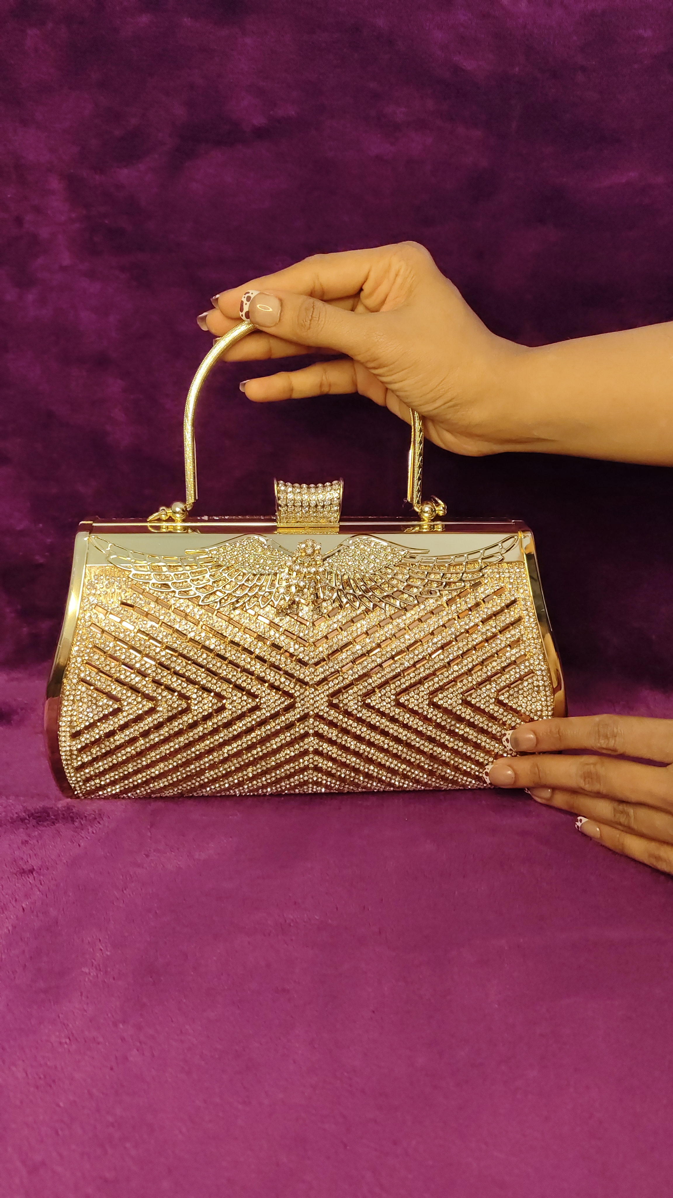 Golden Eagle Glam Clutch thumbnail 2