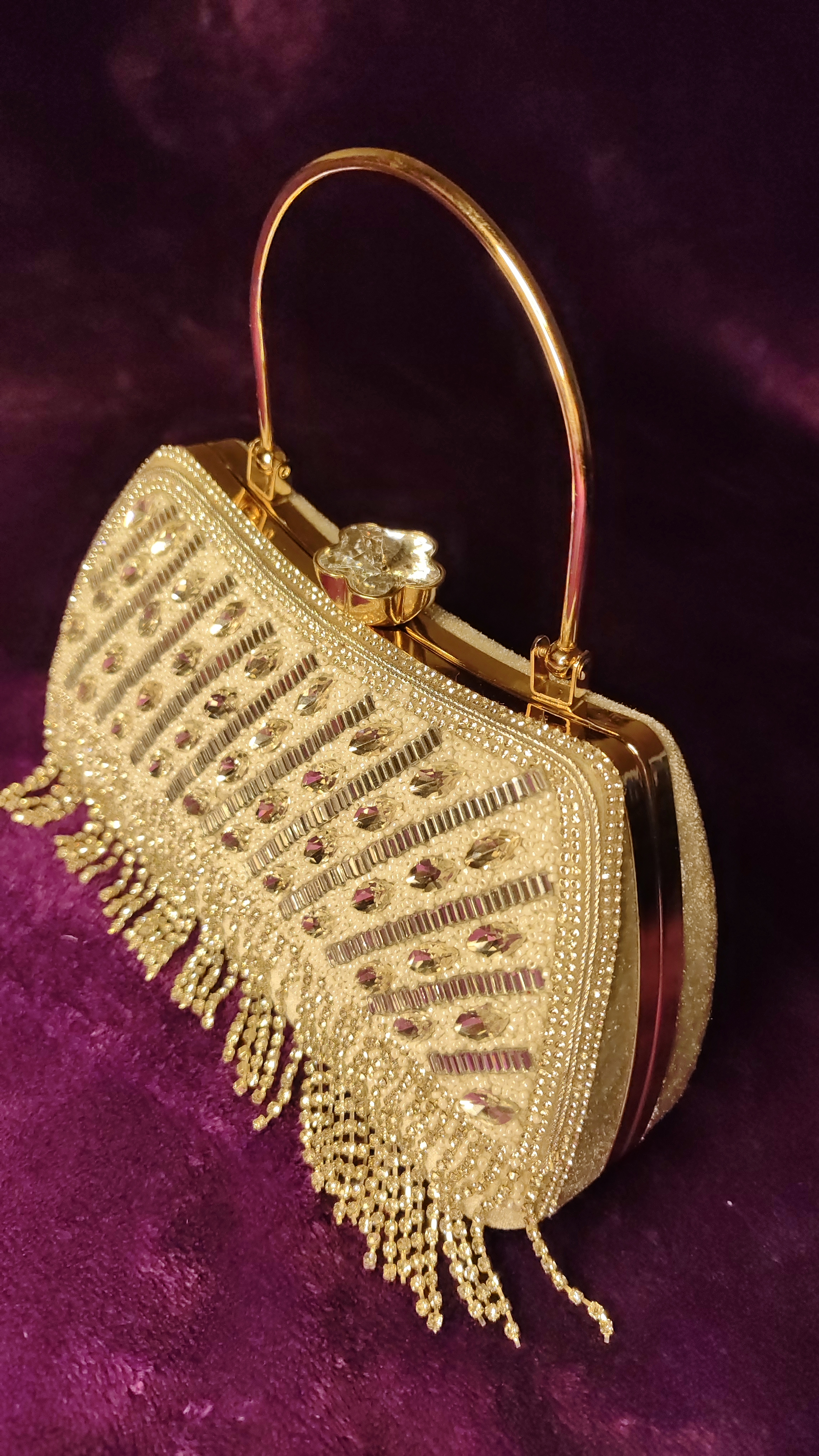 Silver Fringe Clutch thumbnail 6