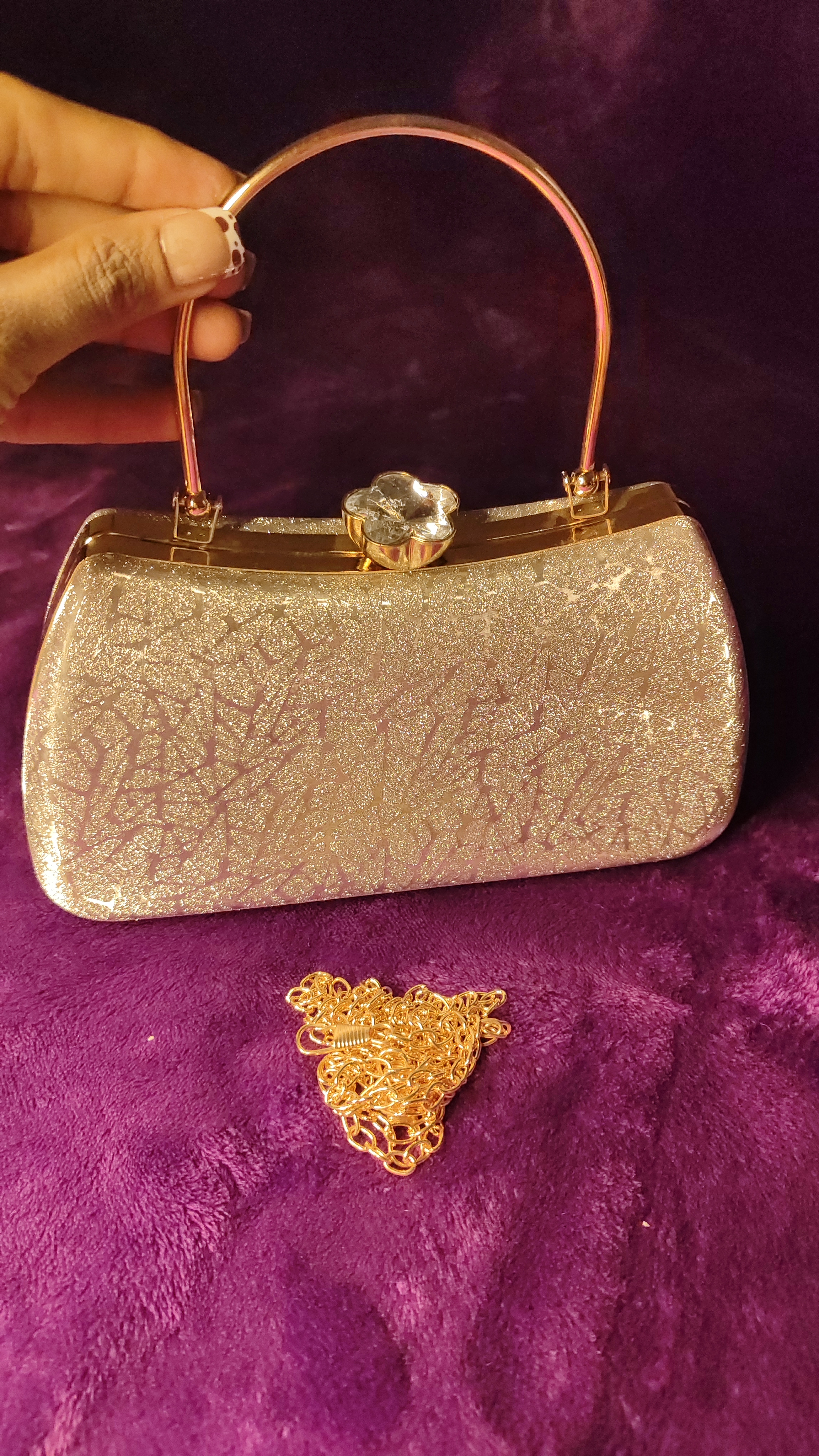 Silver Sparkle Clutch thumbnail 7