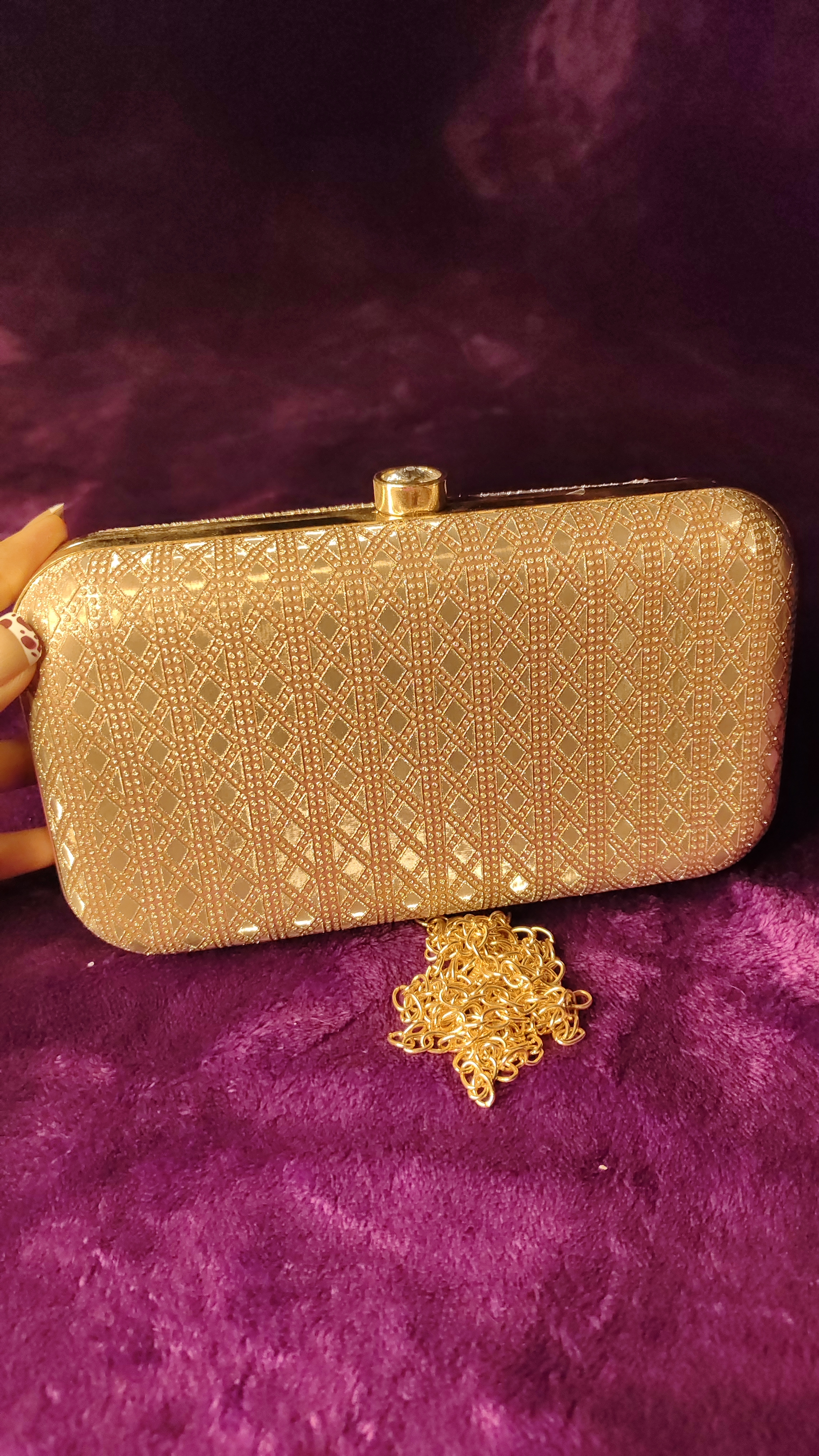 Sparkly Gold Clutch - Image 1