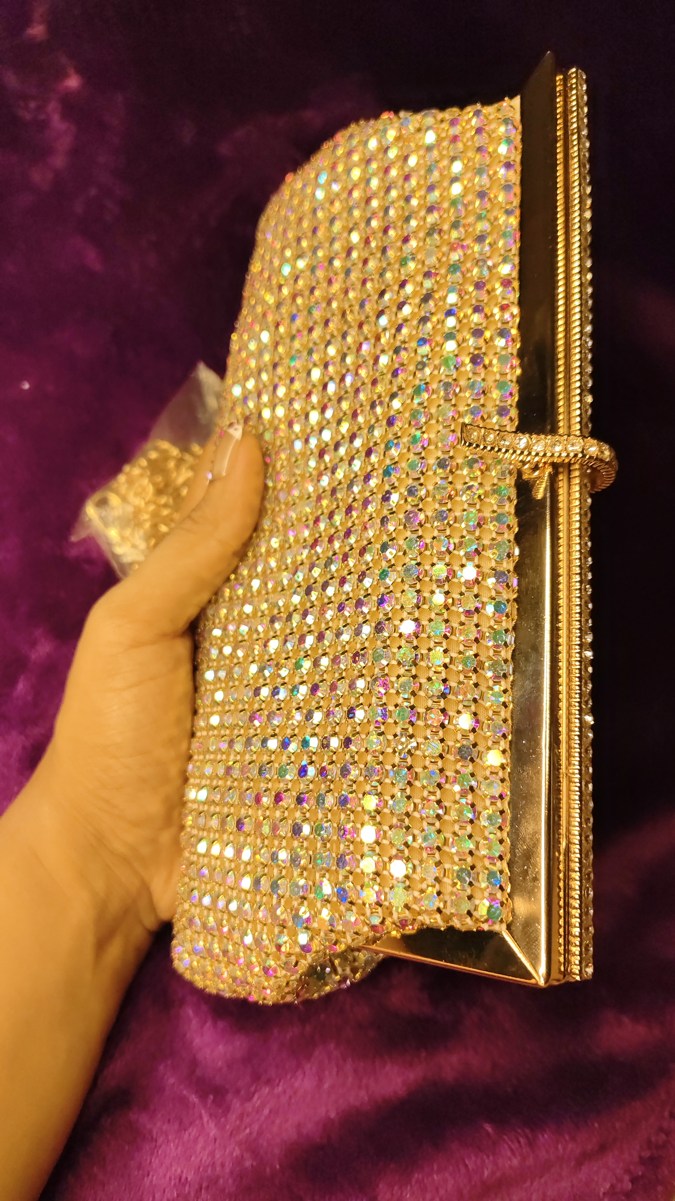 Luxury Multicolor Sparkle Clutch thumbnail 3